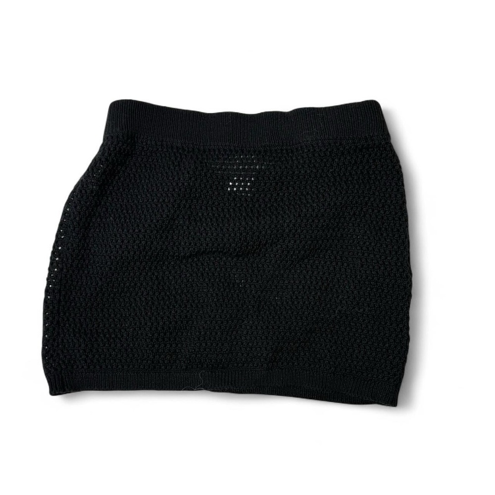 Forever 21 Black Crochet Swim Cover-Up Skirt